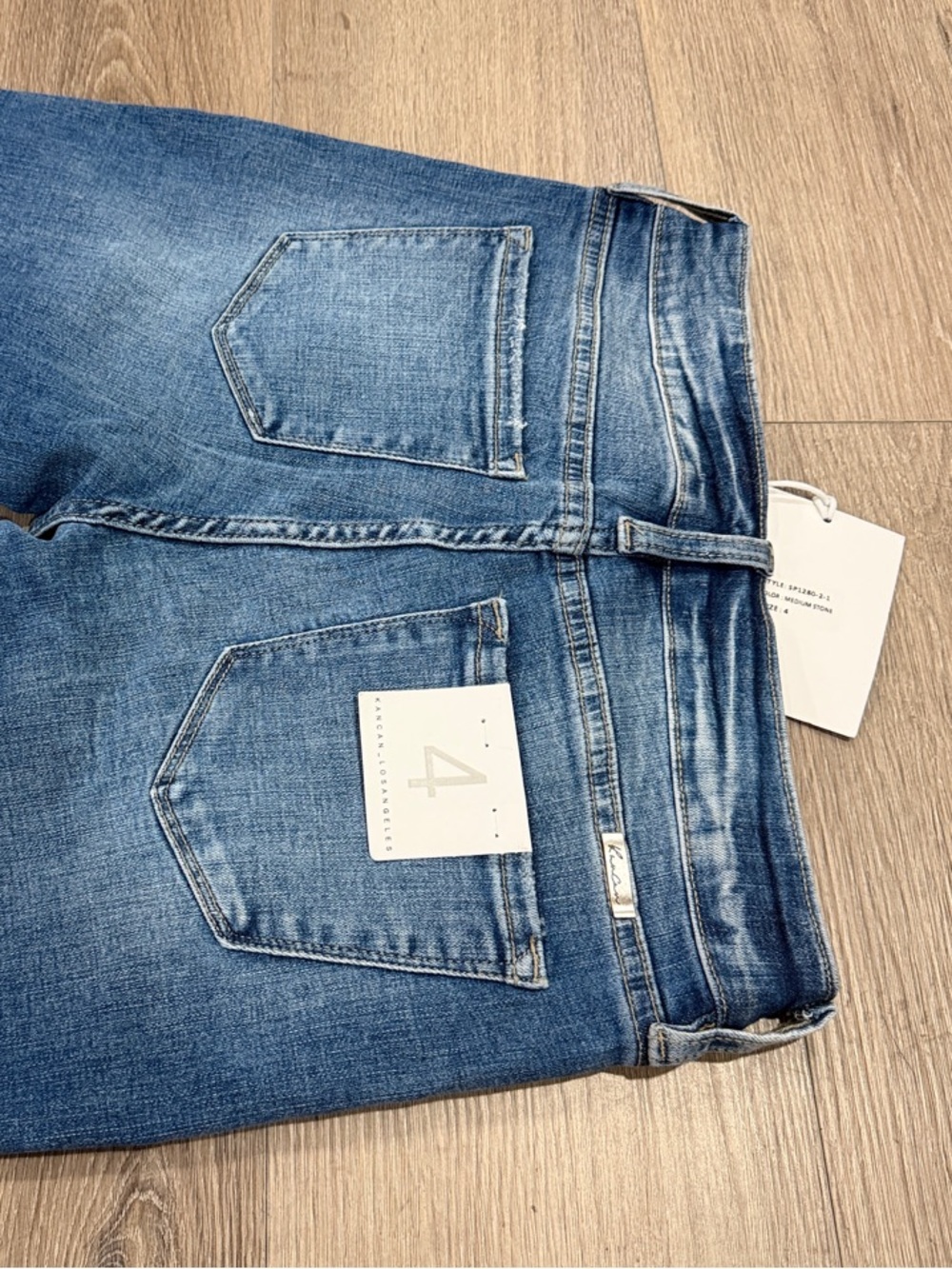 KanCan Slim High-Rise Skinny Jeans in Medium Blue - Picture 7 of 10